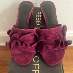 Cutest rebecca minkoff sandals. Suede and soft feel. Size 5.5